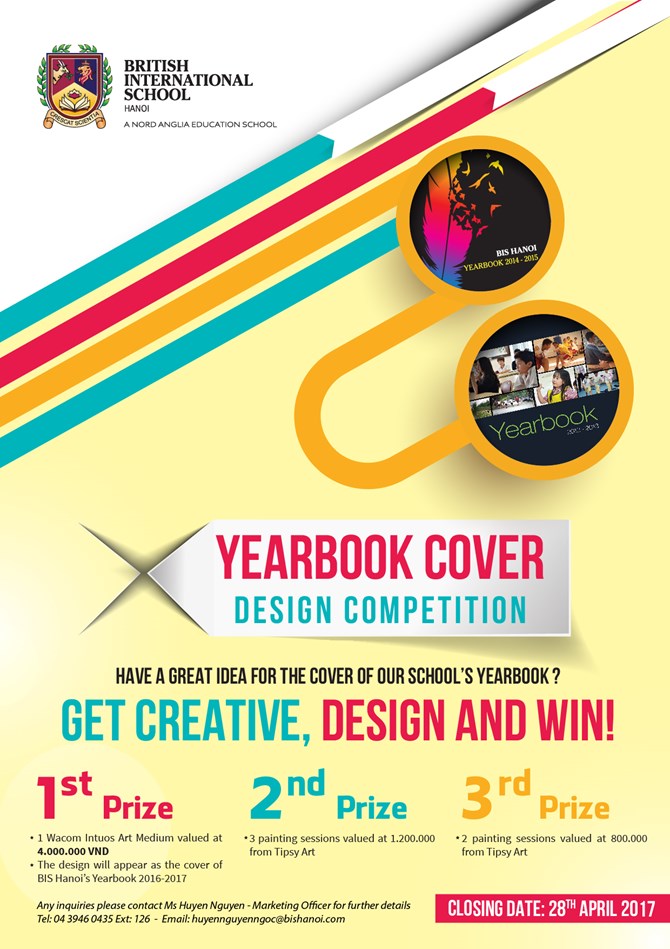 British International School Hanoi Yearbook cover design competition