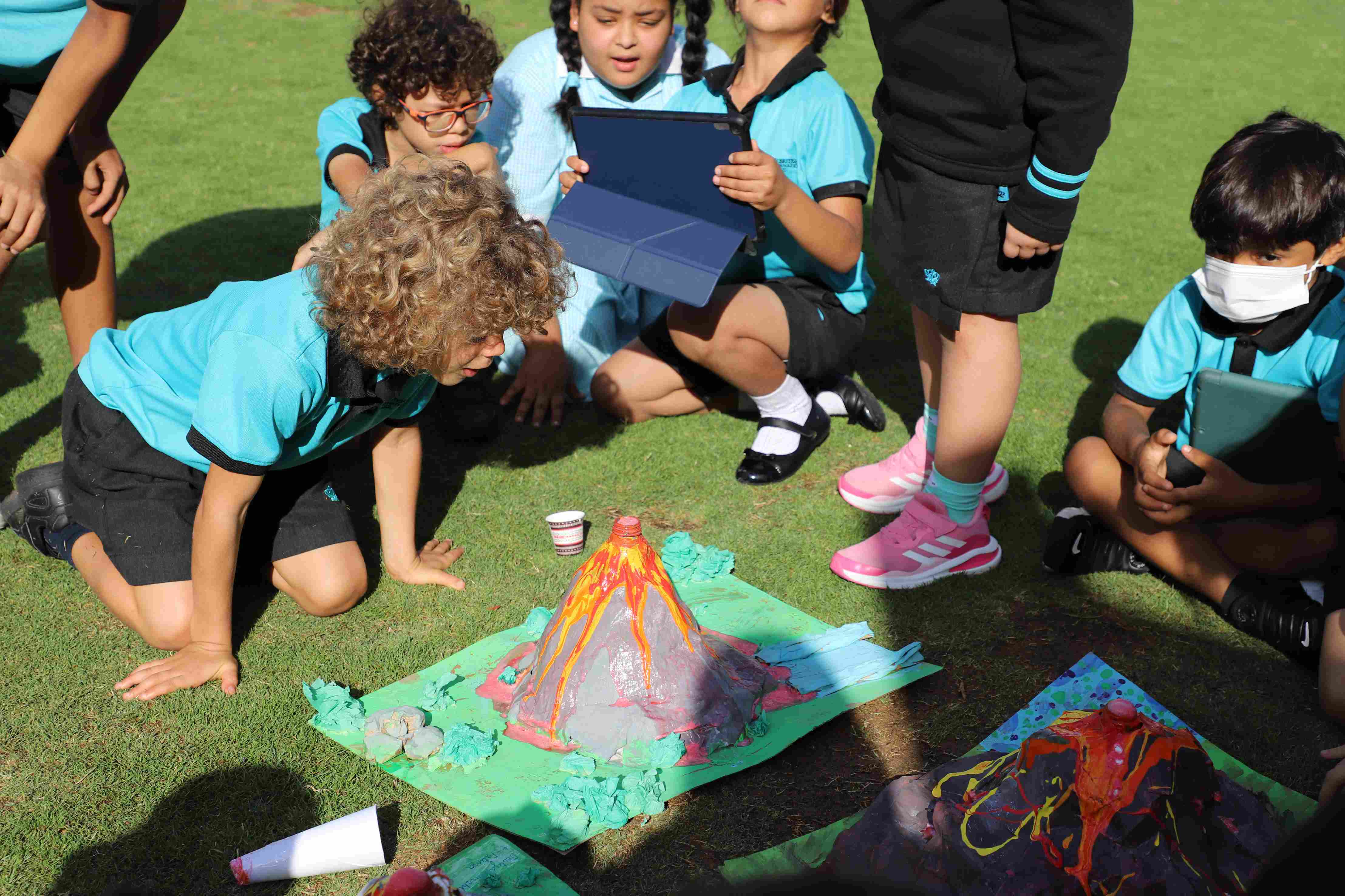 Year 3 Created Paper Mache Volcanoes - Year 3 Created Paper Mache Volcanoes