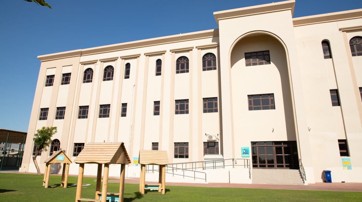 BIS Abu Dhabi school side main school building