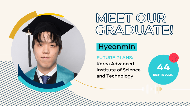 BIS Abu Dhabi Class of 2026 IB Diploma Programme Graduate, Hyeonmin