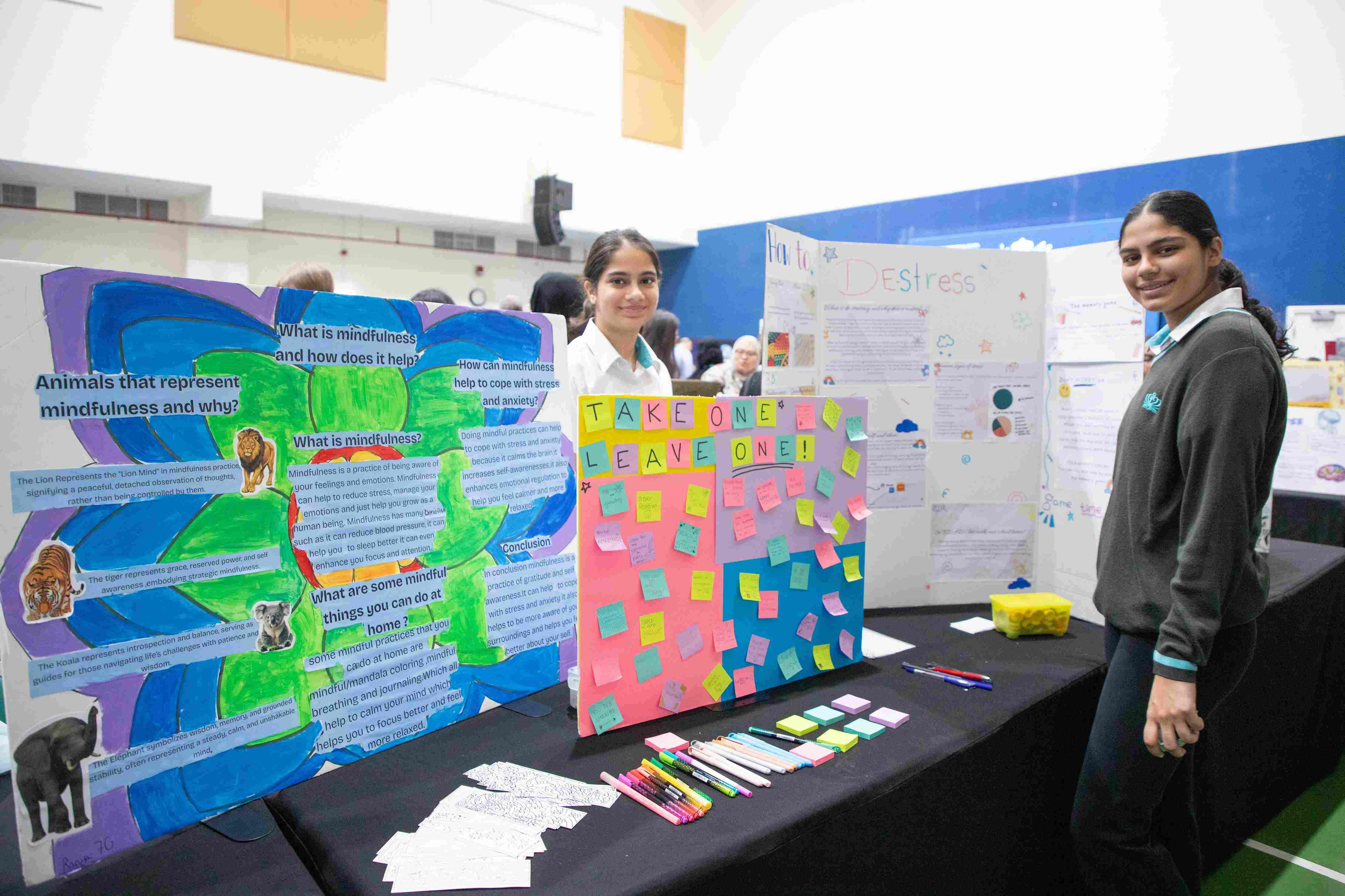 Minds Matter Mental Health Exhibition at The British International School 