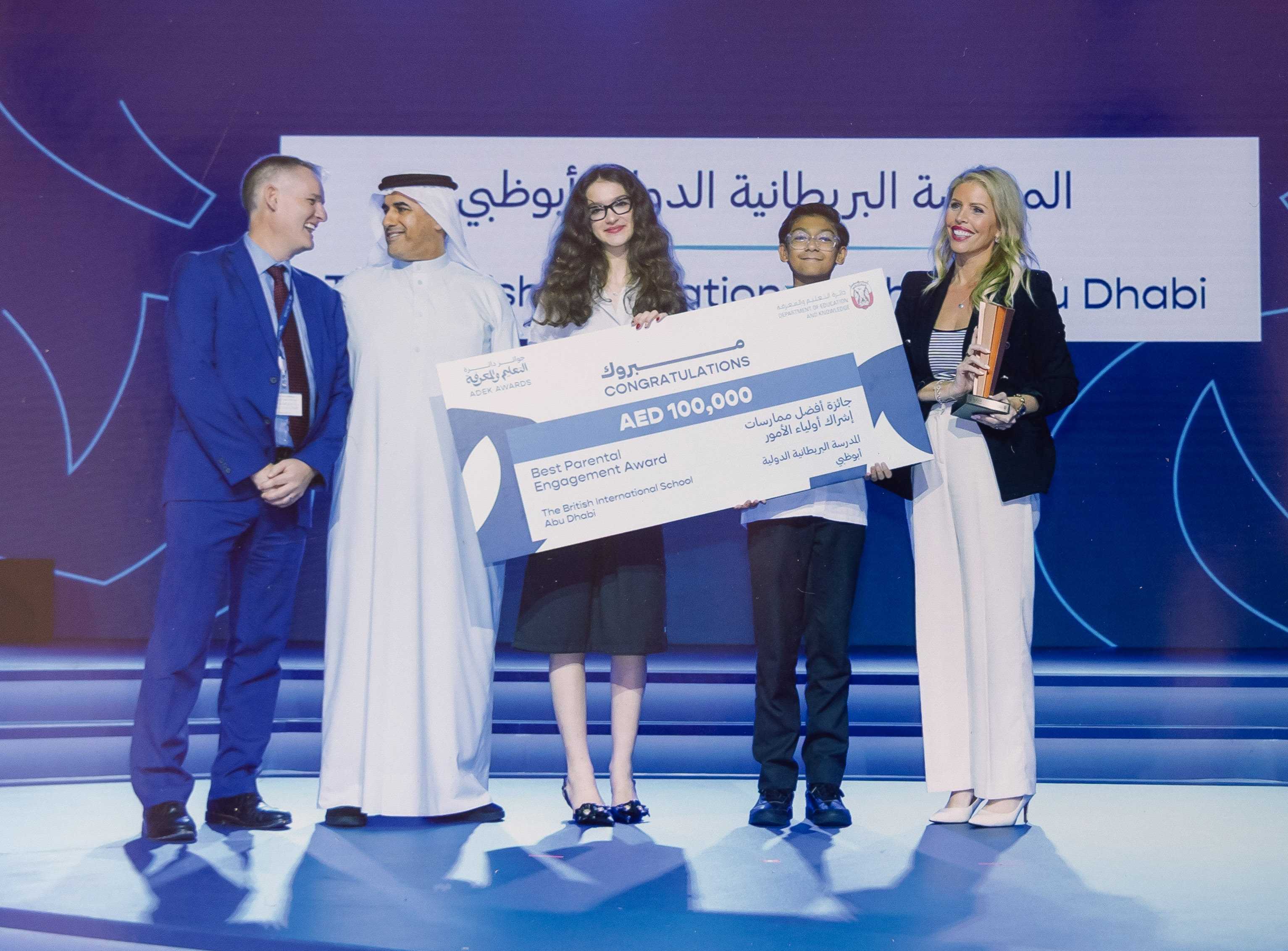 ADEK and MENA Parent Partnership Award Win for BIS ABu DHabi