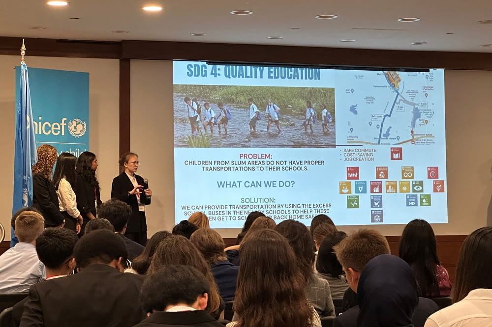 BIS Hanoi Student Ambassadors Attend NAE UNICEF Summit 2023 in New York | British International School Hanoi - Carousel For News Detail