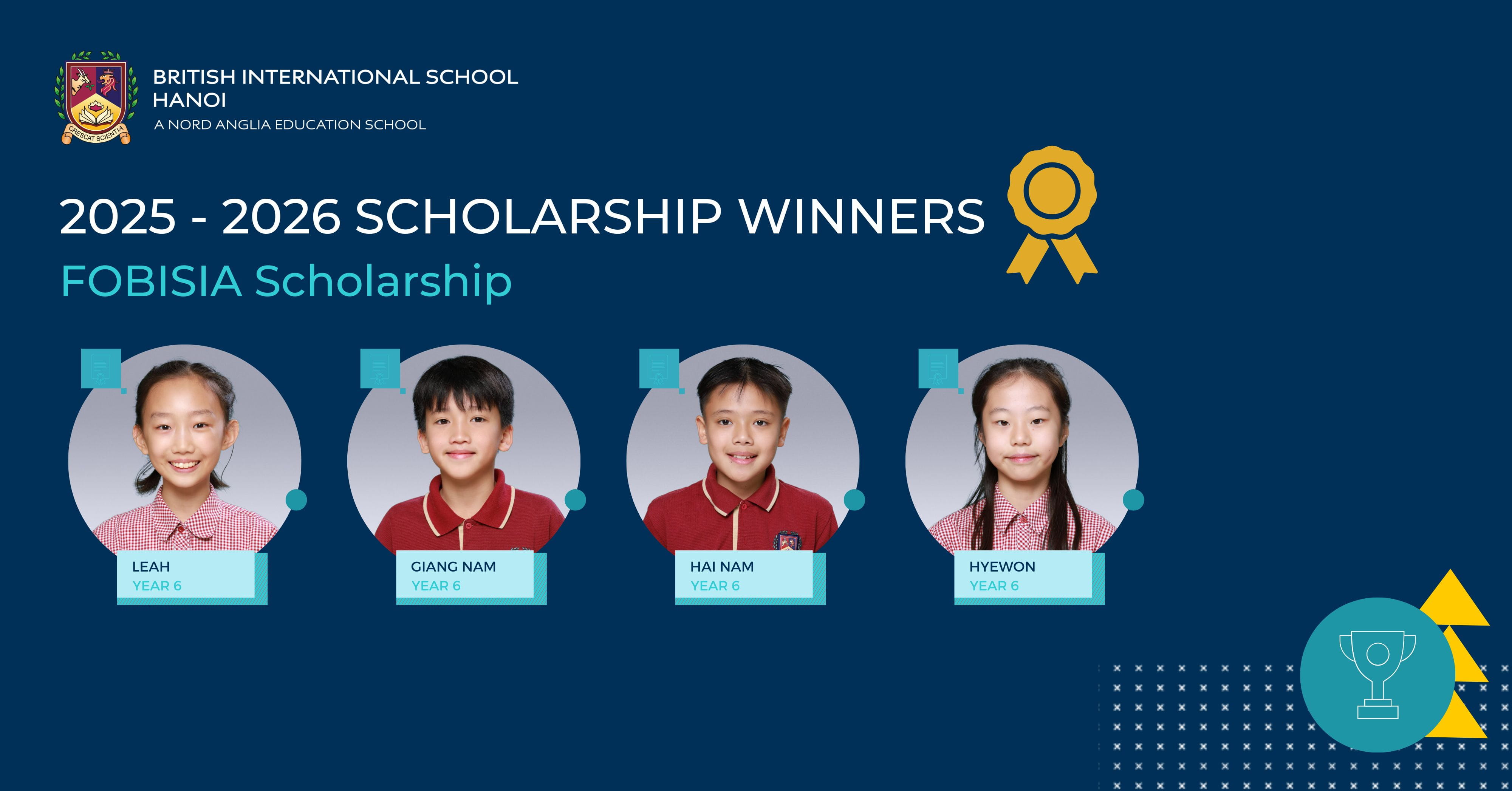Celebrating our 2025 2026 BIS Hanoi scholars | British International School Hanoi - scholars 25-26
