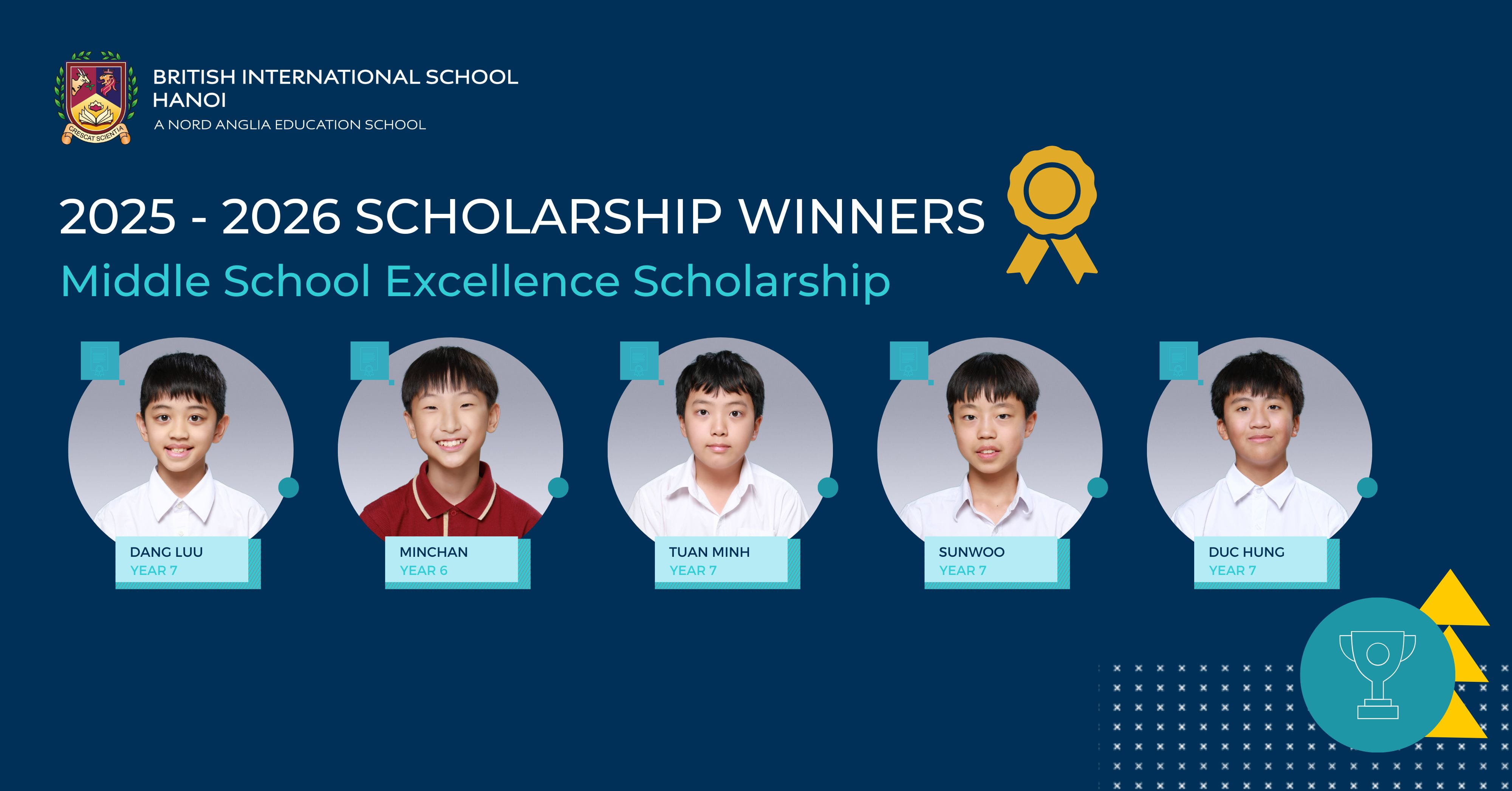Celebrating our 2025 2026 BIS Hanoi scholars | British International School Hanoi - scholars 25-26