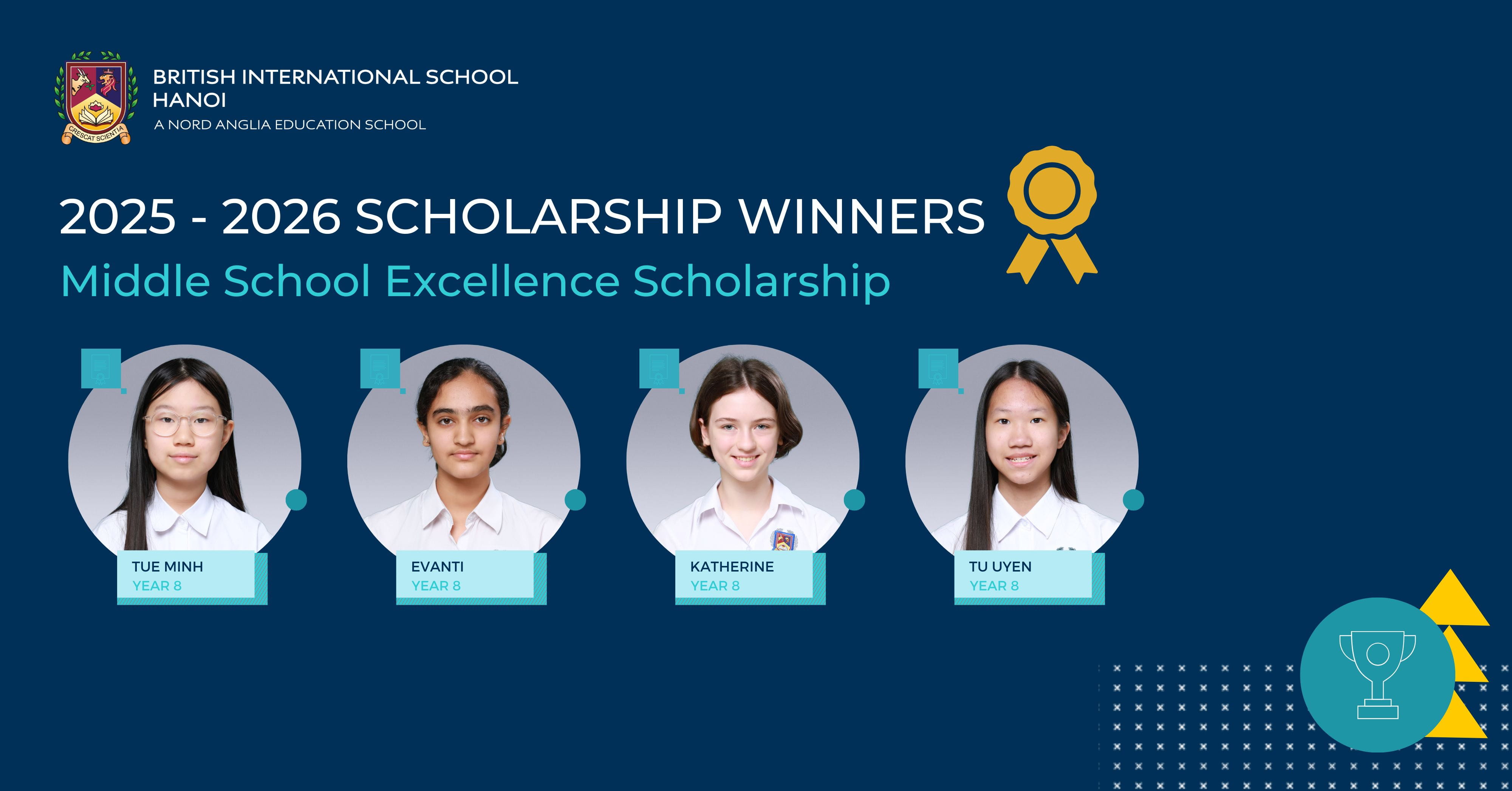  Chúc mừng các học sinh BIS Hà Nội đạt học bổng năm học 2025–2026 - scholars 25-26