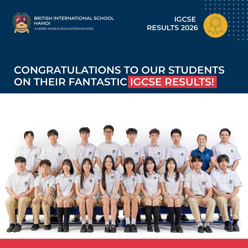 BIS Hanoi students achieve exceptional results in IGCSE examinations 2026 | British International School in Hanoi  - Carousel For News Detail