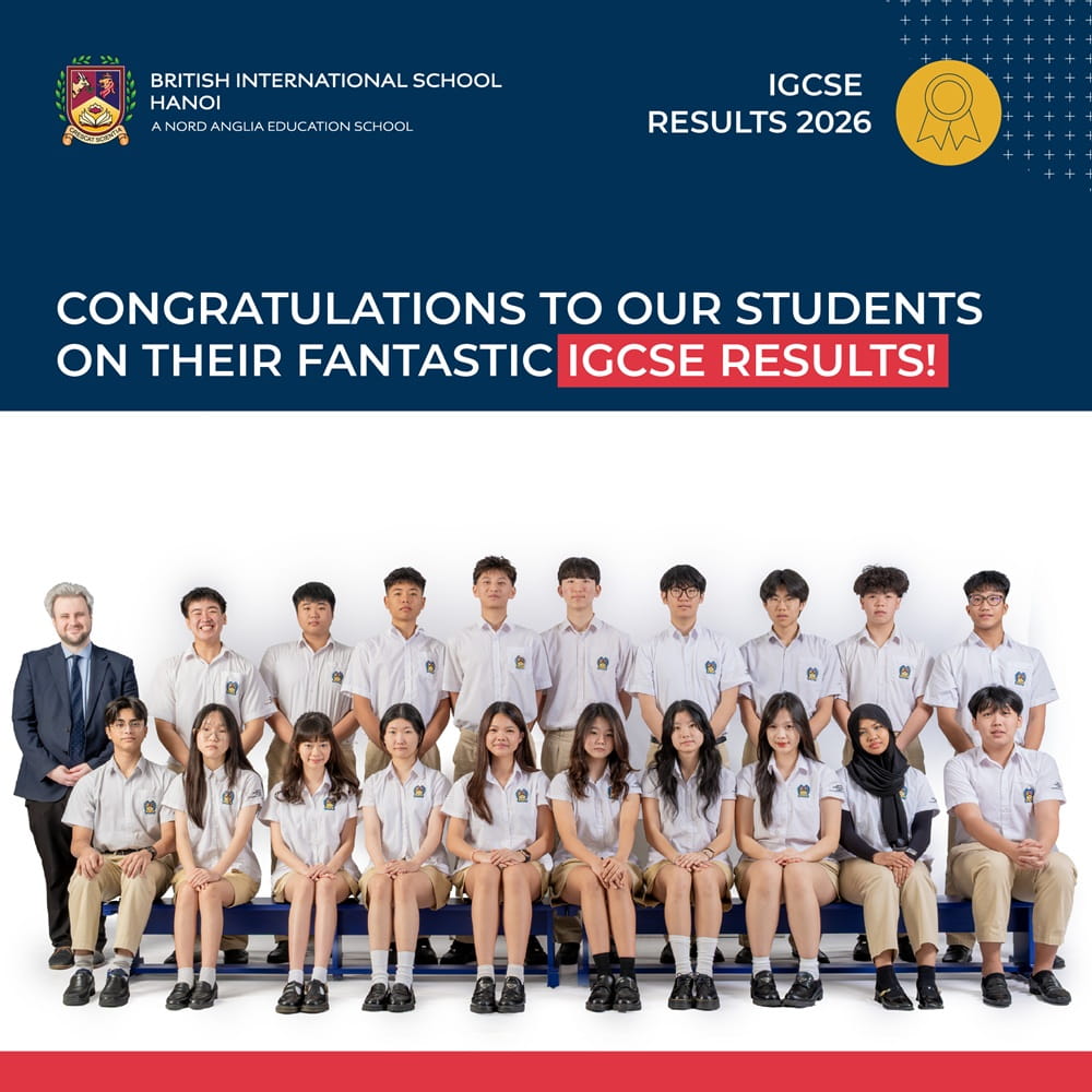 BIS Hanoi students achieve exceptional results in IGCSE examinations 2026 | British International School in Hanoi  - Carousel For News Detail