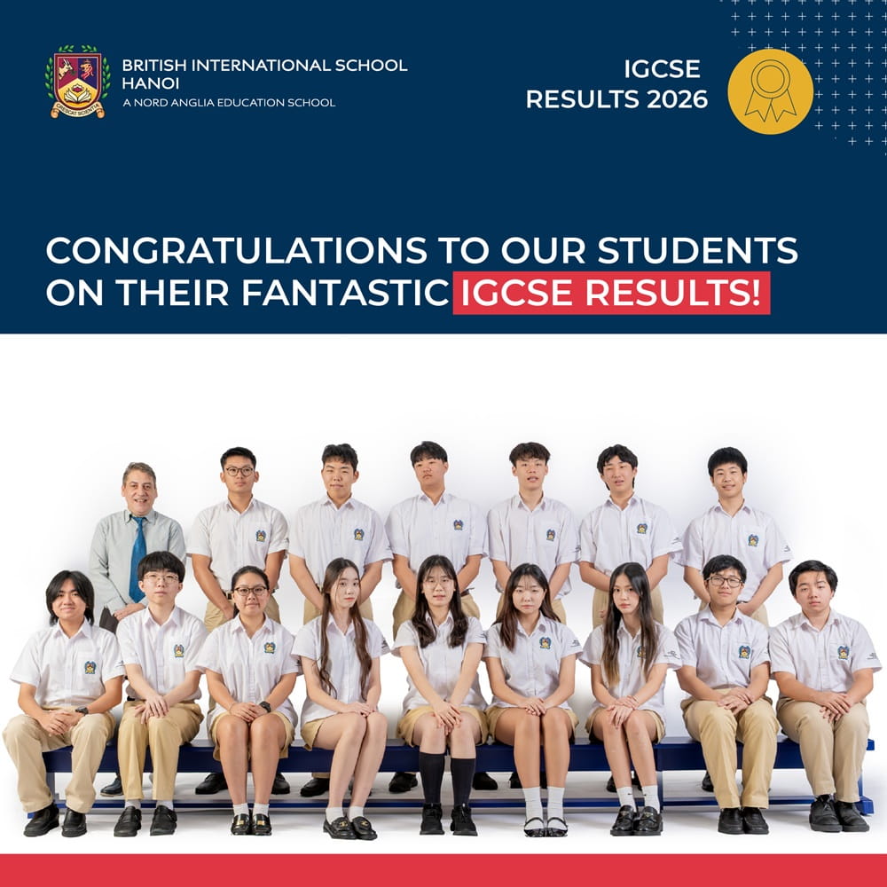 BIS Hanoi students achieve exceptional results in IGCSE examinations 2026 | British International School in Hanoi  - Carousel For News Detail