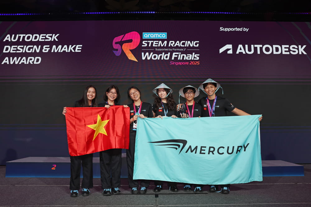 Team Mercury VN Shine on the Global Stage at the 2025 Aramco STEM Racing World Finals Supported by Formula 1 in Singapore - Team Mercury VN Shine on the Global Stage at the 2025 Aramco STEM Racing World Finals