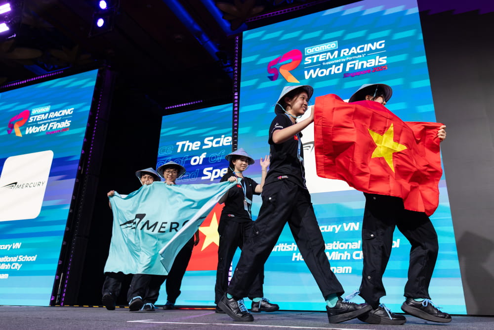 Team Mercury VN Shine on the Global Stage at the 2025 Aramco STEM Racing World Finals Supported by Formula 1 in Singapore - Team Mercury VN Shine on the Global Stage at the 2025 Aramco STEM Racing World Finals