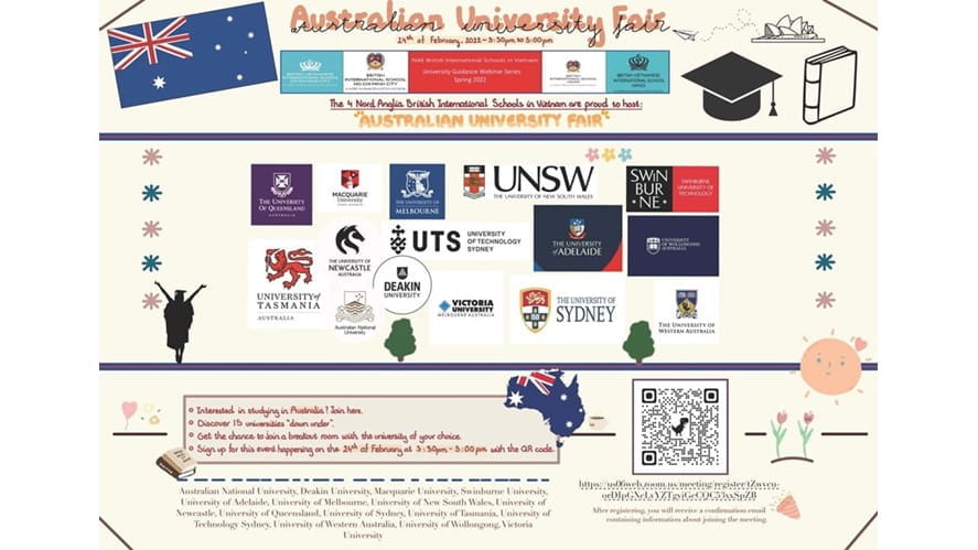 Australian University Fair  Thursday 24th February