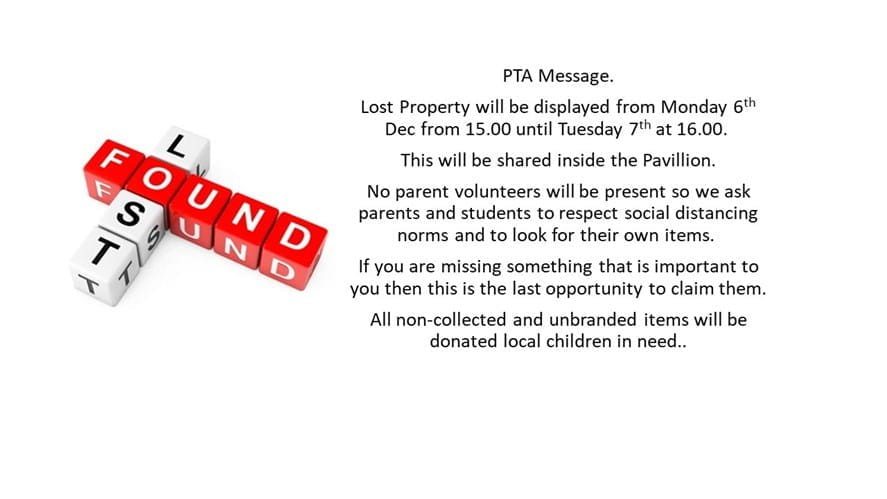 Lost Property display