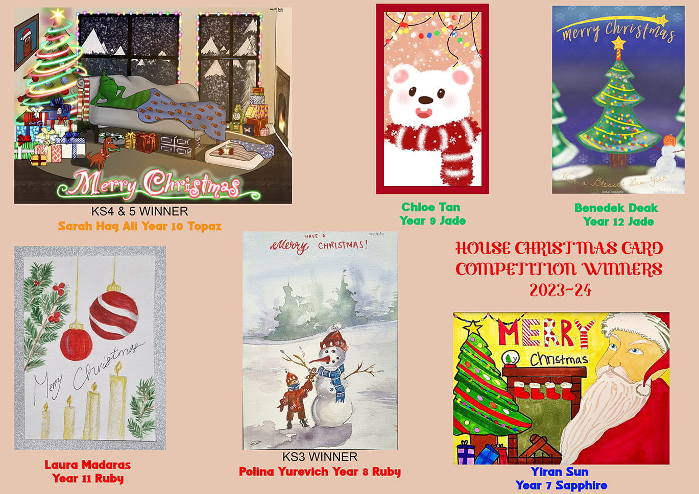 House Christmas Card competition Results - Carousel For News Detail