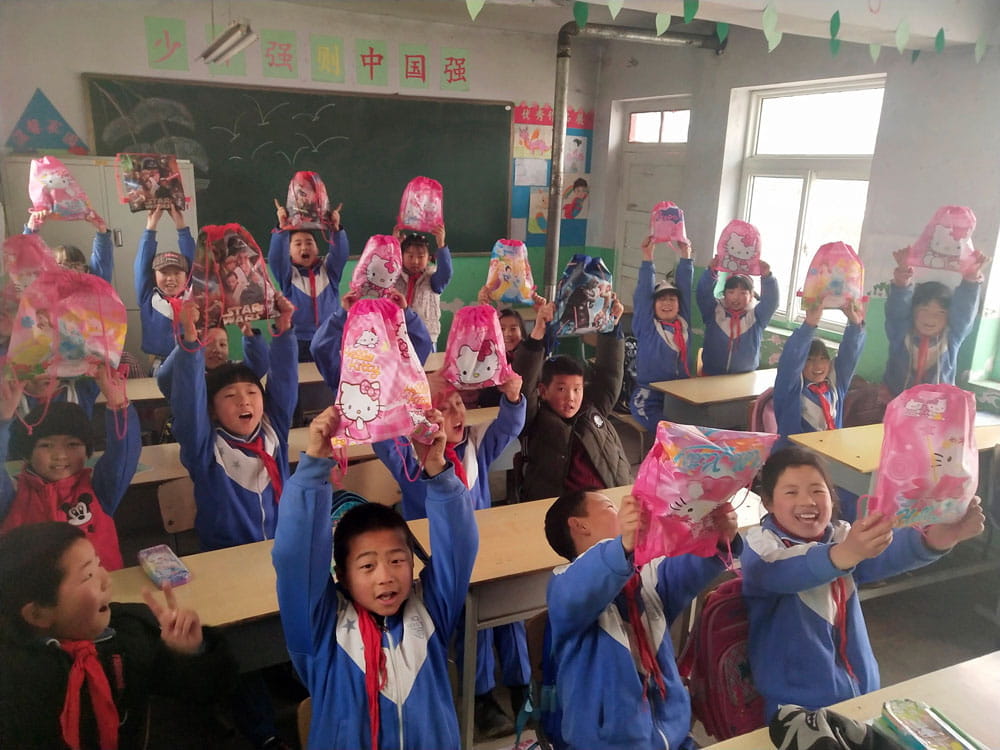 2019 BSB Shoebag Appeal Gifts received by Gansu Students - 2019-bsb-shoebag-appeal-gifts-received-by-gansu-students