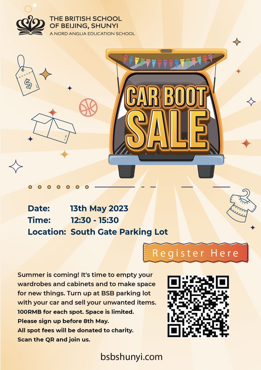 Join BSB Shunyi Car Boot Sale on 13 May - Join BSB Shunyi Car Boot Sale on 13 May