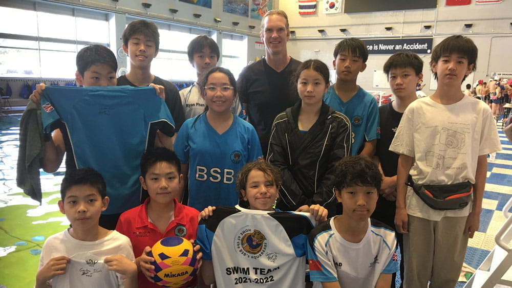 BSB Water Polo Players met Dutch Olympian Ben Silvis - BSB Water Polo Players met Dutch Olympian Ben Silvis