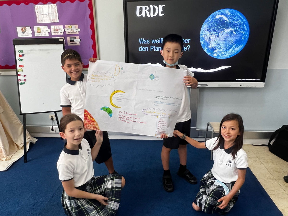 德语小学四年级学生踏上地球探索之旅！ - German Primary GK4 getting to know planet Earth