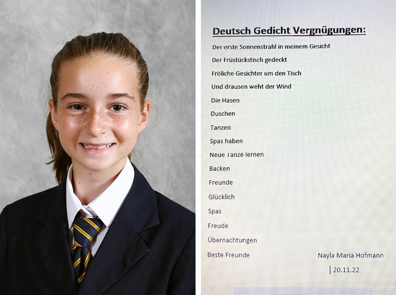七年级德语小诗人惊艳来袭！ - Well done Year 7 German Poets