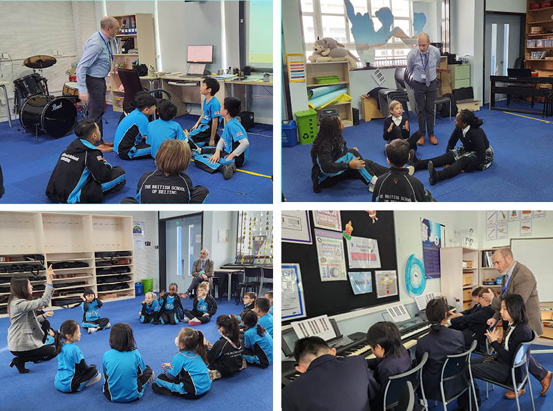 茱莉亚学院课程专家 Brian Drye 访问 BSB – 2024 年 1 月 - Juilliard Curriculum Specialists Brian Drye visits BSB Jan 2024