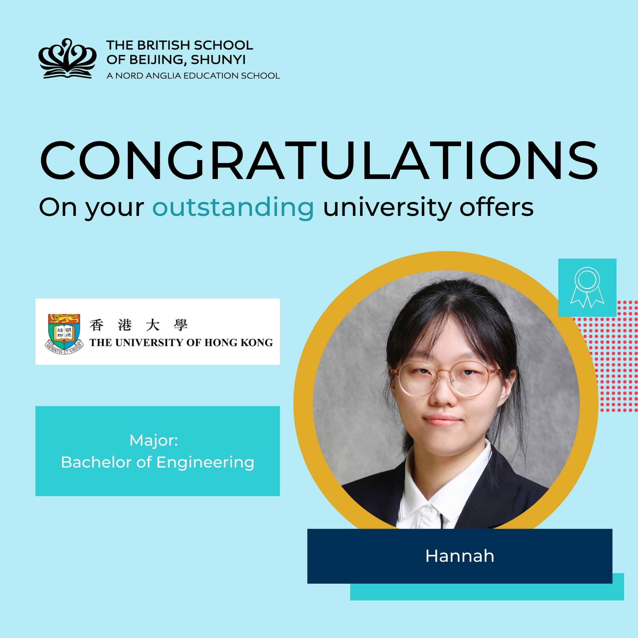 Outstanding University Outcomes at the British School of Beijing Shunyi - Outstanding University Outcomes at the British School of Beijing Shunyi