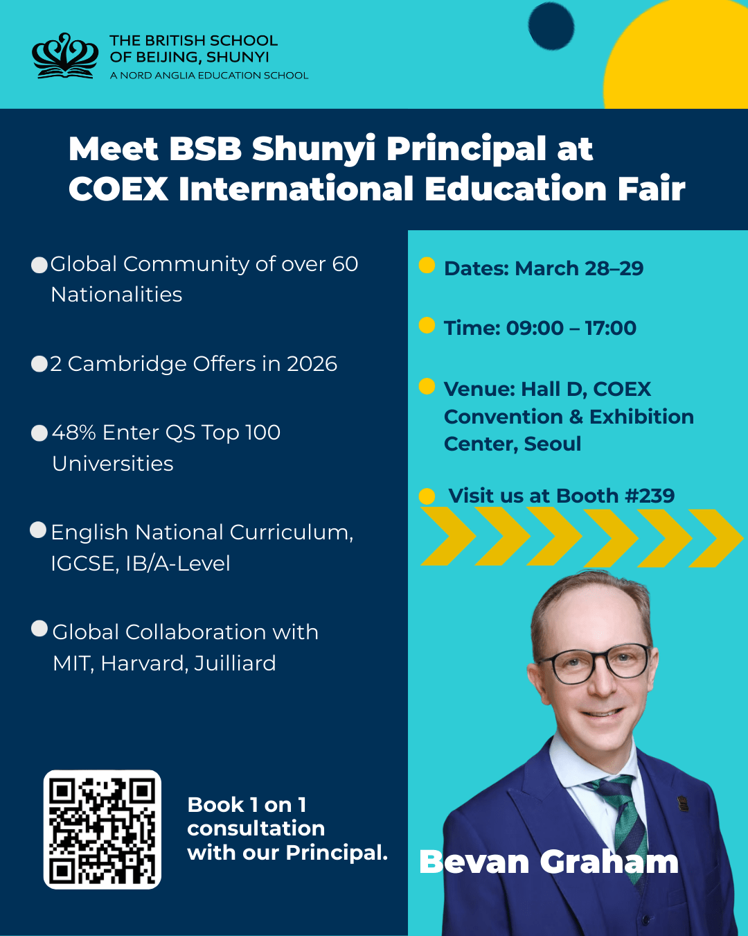 Meet BSB Shunyi at Seoul COEX International School Fair - Meet BSB Shunyi at Seoul COEX International School Fair on 28-29 March