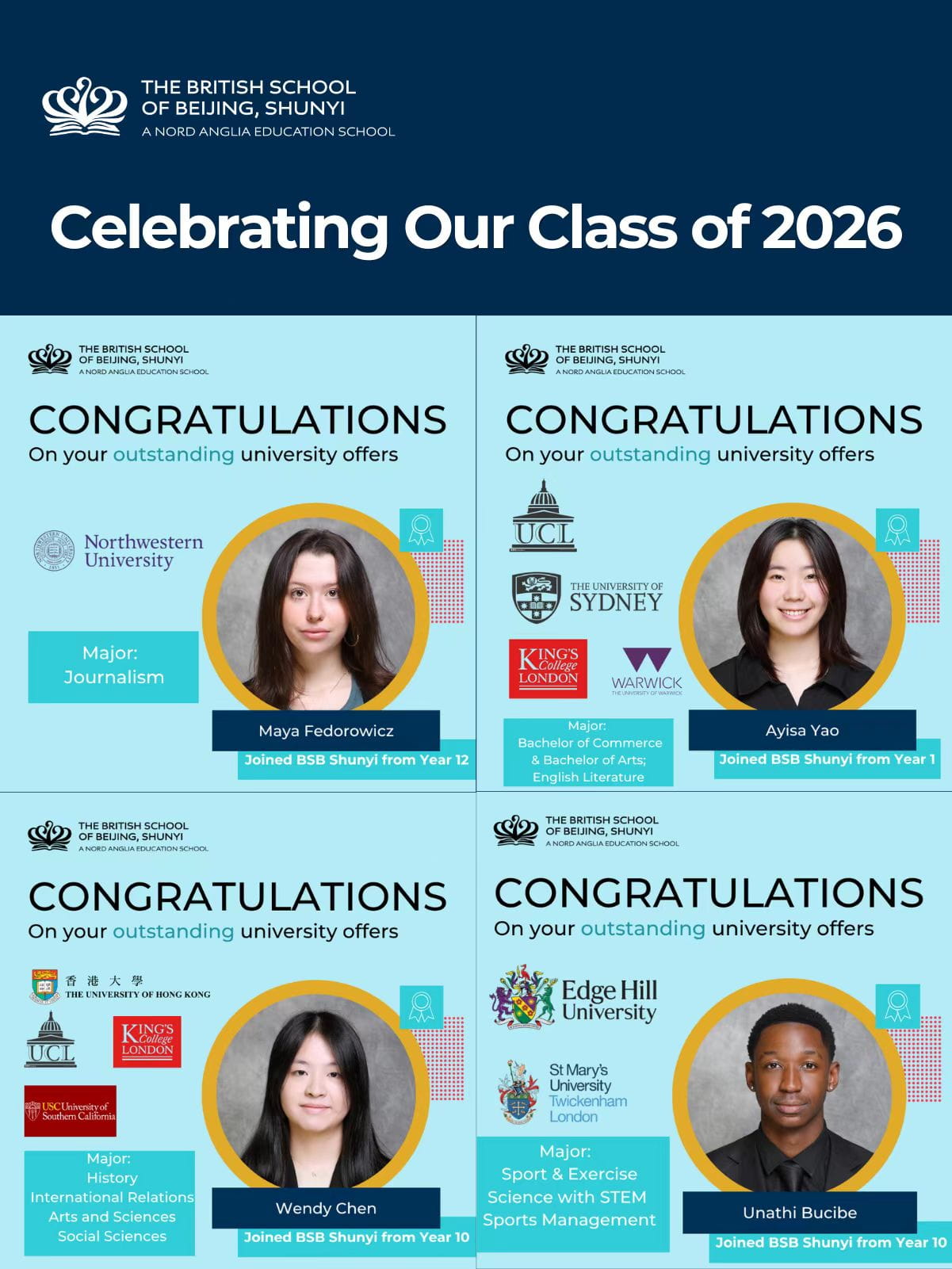 北京英国学校顺义校区卓越佳绩:IBDP平均分超出全球平均5.39分! - Celebrating Exceptional IBDP Results at BSB Shunyi