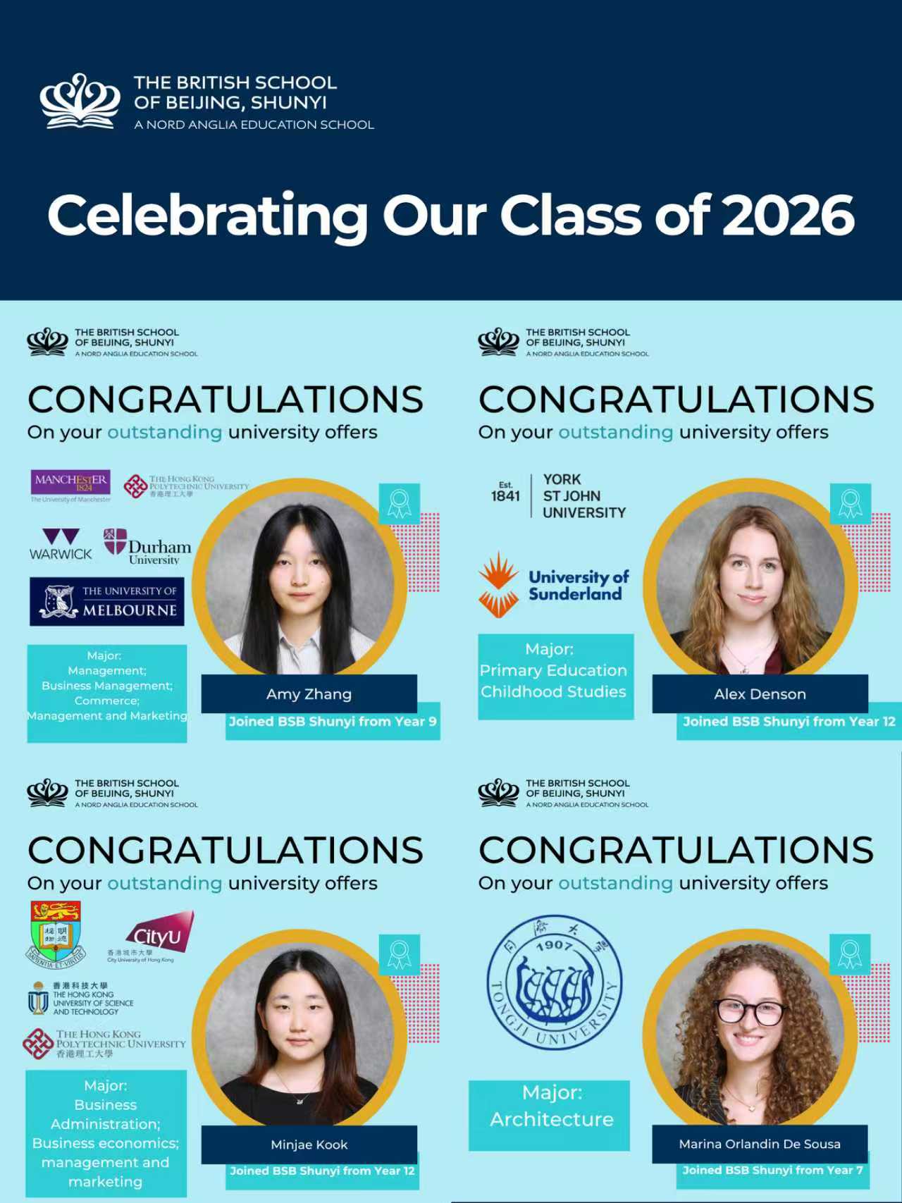 北京英国学校顺义校区卓越佳绩:IBDP平均分超出全球平均5.39分! - Celebrating Exceptional IBDP Results at BSB Shunyi