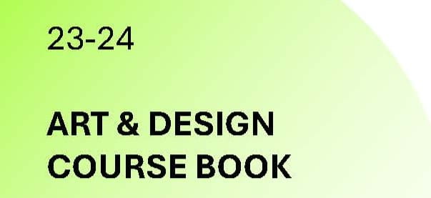 BSN 23-24 ART & DESIGN COURSE BOOK RELEASED - ARTBOOK 2024