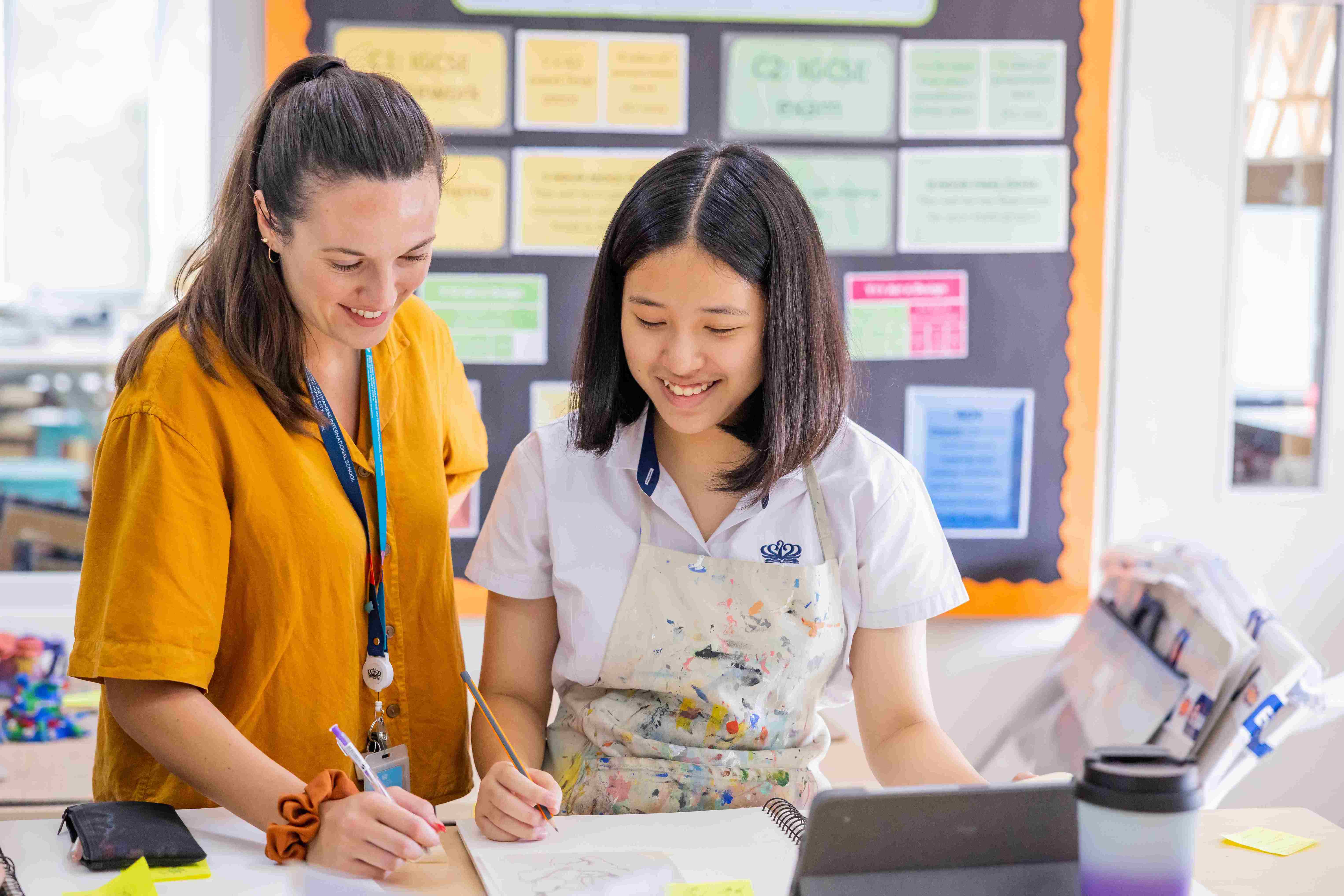 Thành tích giảng dạy trường trung học quốc tế BVIS khối 10-11 - Small Text And Image Checklist