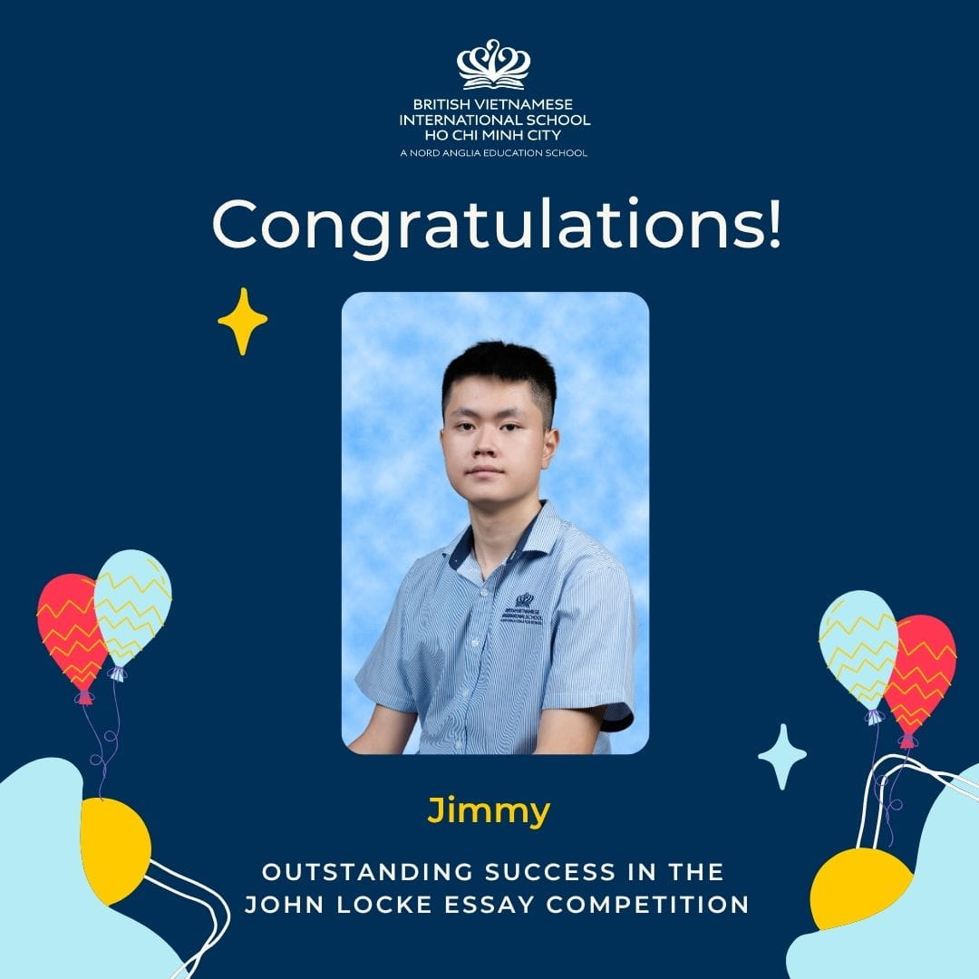 BVIS HCMC Success in John Locke Essay Competition