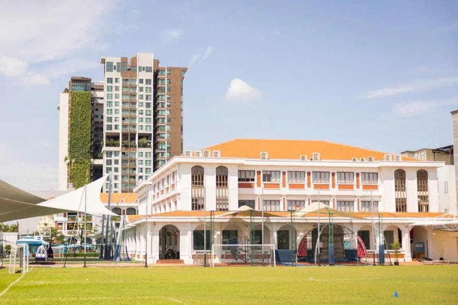 Spacious BIS HCMC campus with green spaces