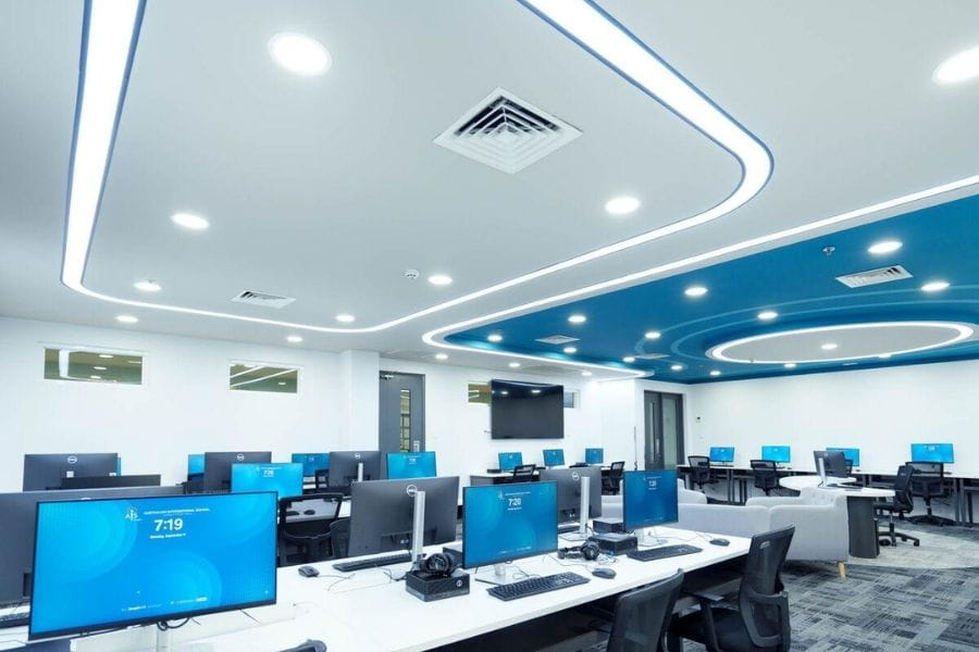 Modern computer room at Australian International School AIS