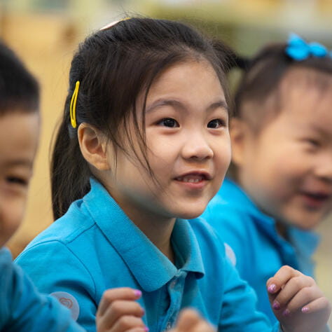 student at British preschool in pudong