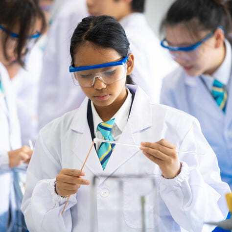 students at International high school in pudong