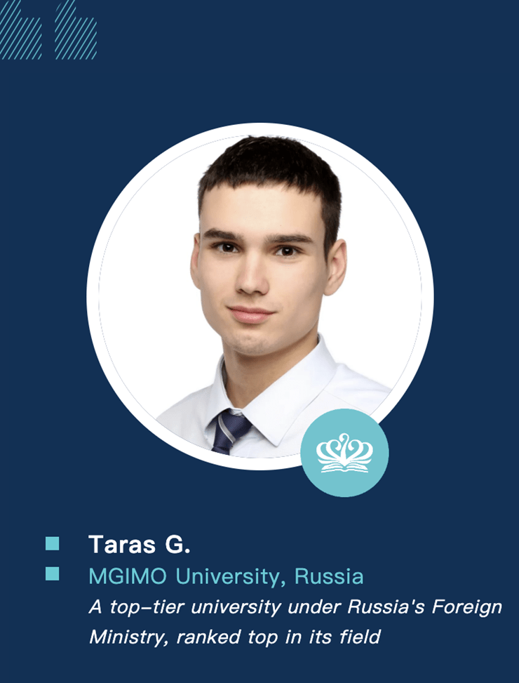 Taras' Future Looks Bright | Graduate Spotlight - Graduate Spotlight 1-Taras Future Diplomat