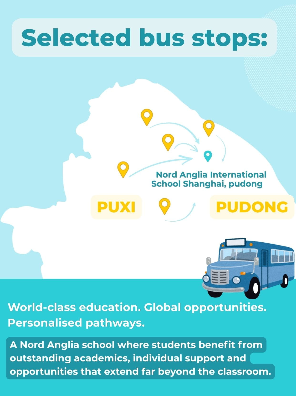 Connecting Shanghai: NAIS Pudong’s School Bus Network - School Bus