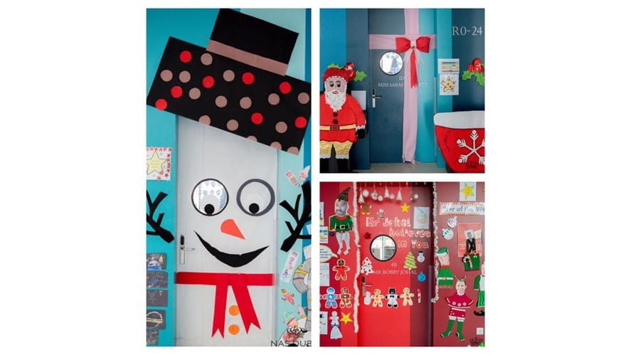 Some very festive class room doors of NAS Dubai! - some-very-festive-class-room-doors-of-nas-dubai