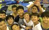 Group of boys at the AP1 sleepover Year 3