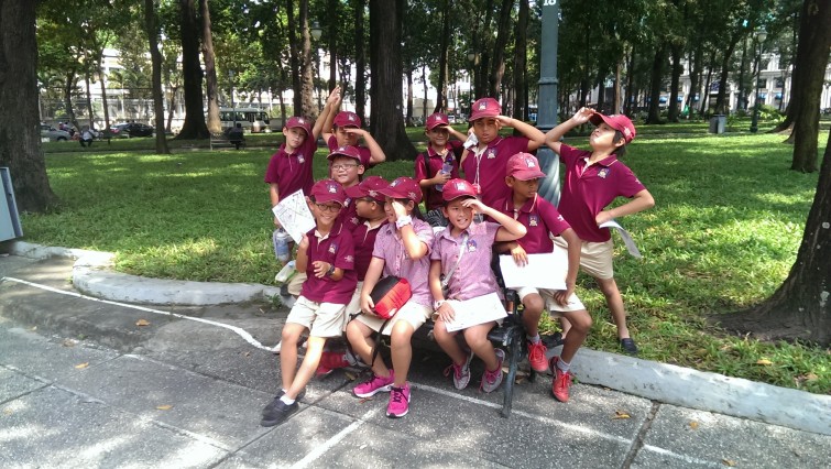 An Phu Primary from the British International School, Ho Chi Minh City take part in the Amazing Race Sagion.