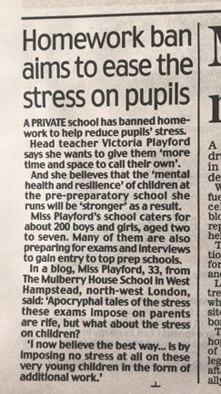 homework ban article 1