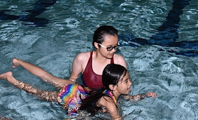 Swimming with Christina Noble Foundation