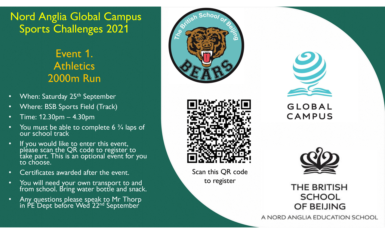 Nord Anglia Global Campus Sports Challenge Athletics 2000m Run 25 Sep 