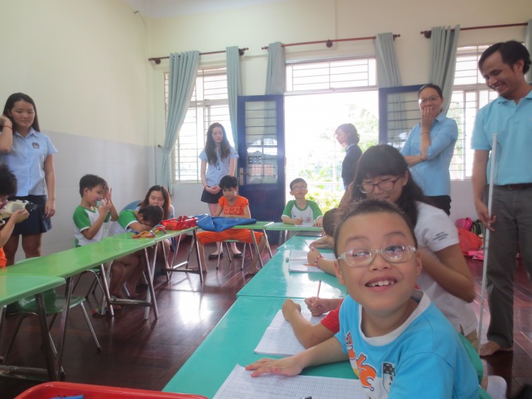 Books for the Blind, An Phu Secondary Students in the Community