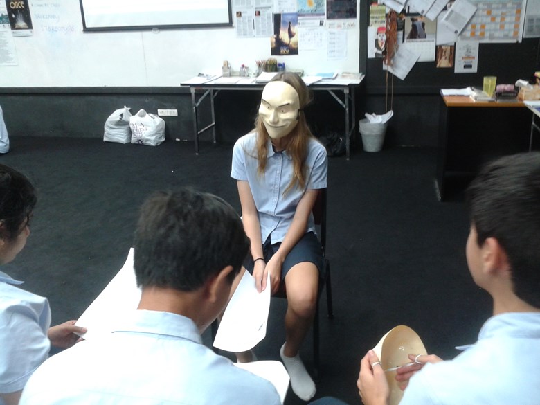 Year 9 Drama Students Explore the Magical World of Trestle Masks