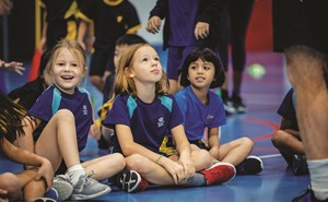 Teacher with Primary student