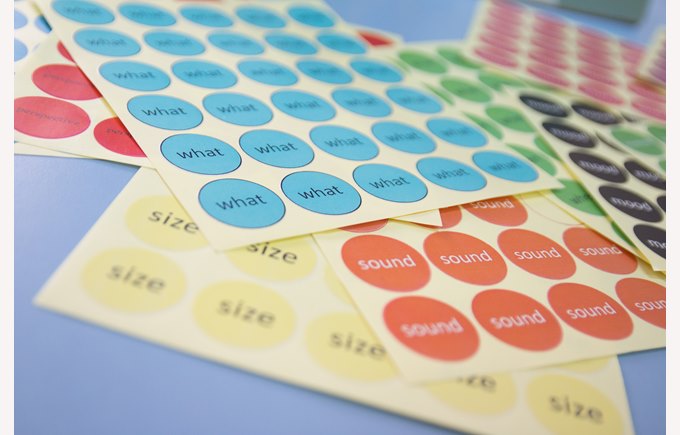 Stickers used in Learning Support class