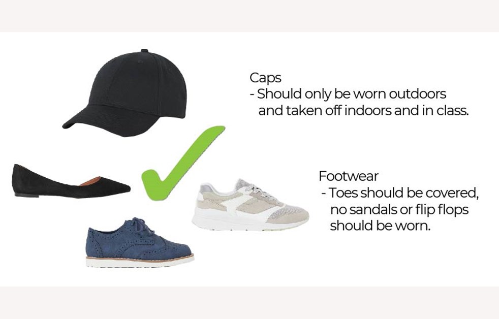 caps and shoes