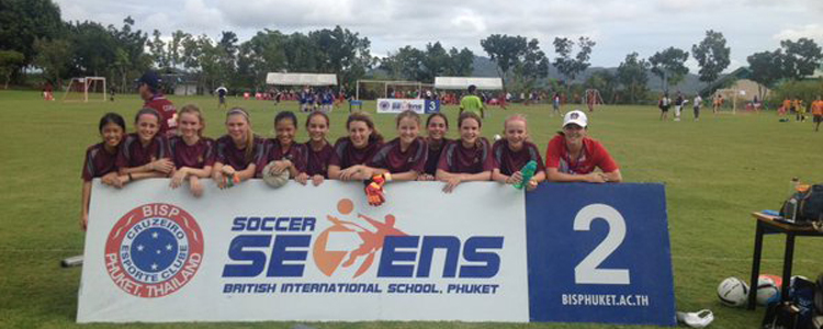 Girls Football Soccer Sevens Team