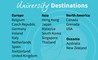 University destinations 